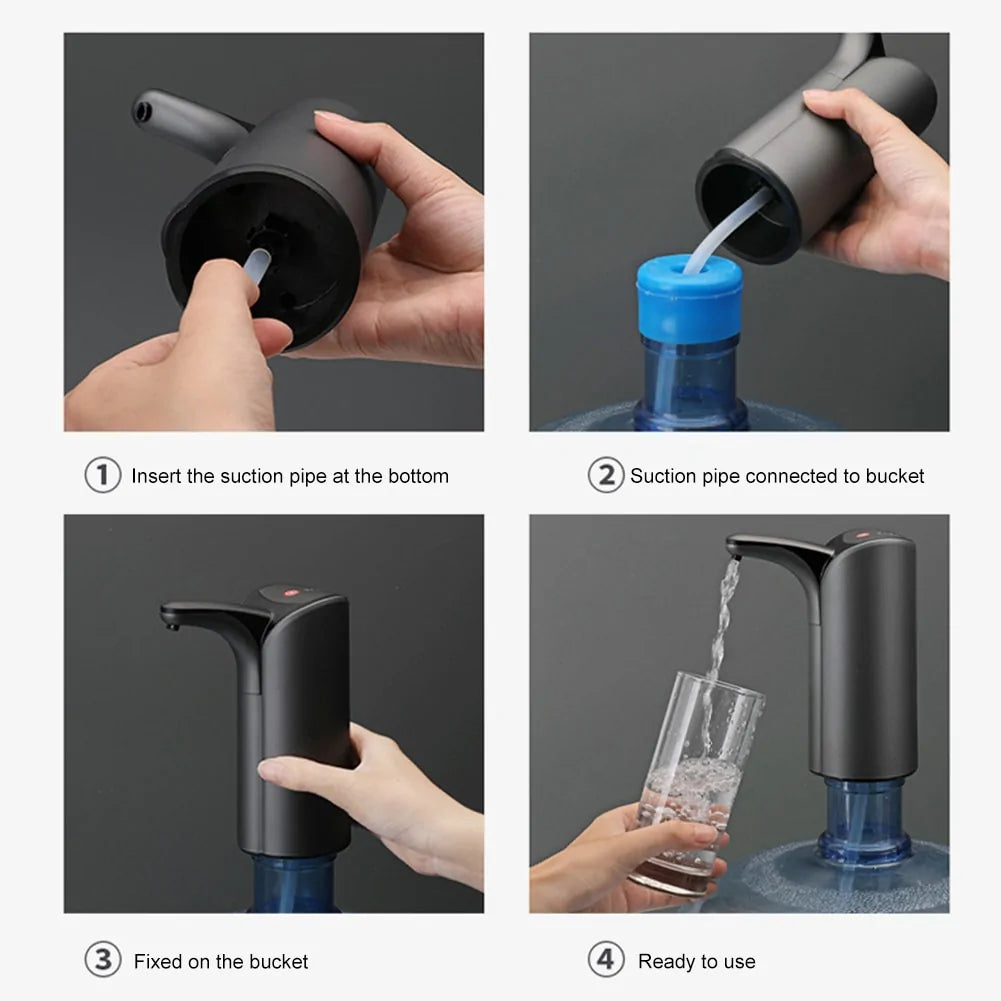 Dual Mode Automatic Water Bottle Pump - USB Rechargeable